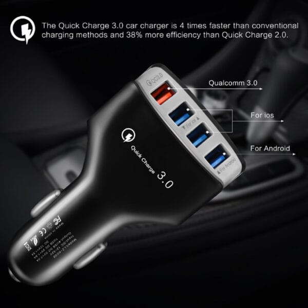 Four Port Car Charger - Image 2