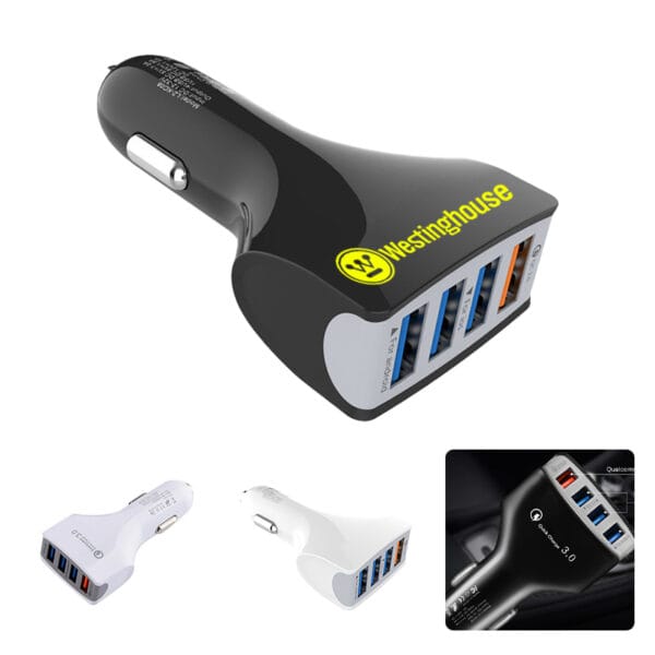 Four Port Car Charger