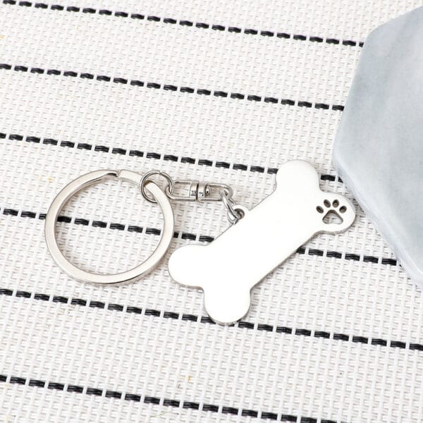 Pet Dog Bone Keychain - Image 2