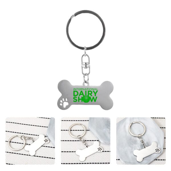 Pet Dog Bone Keychain