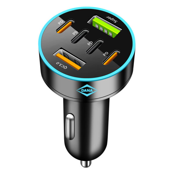 6-port car cigarette lighter