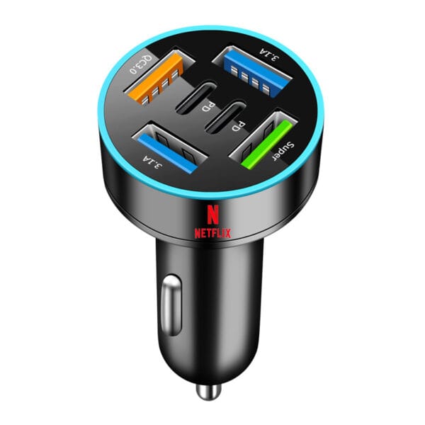 4USB+2C car fast charging