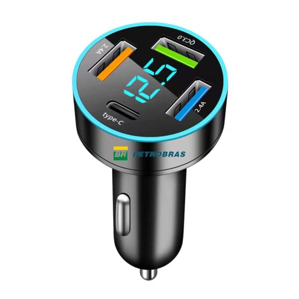 Multi-port car cigarette lighter