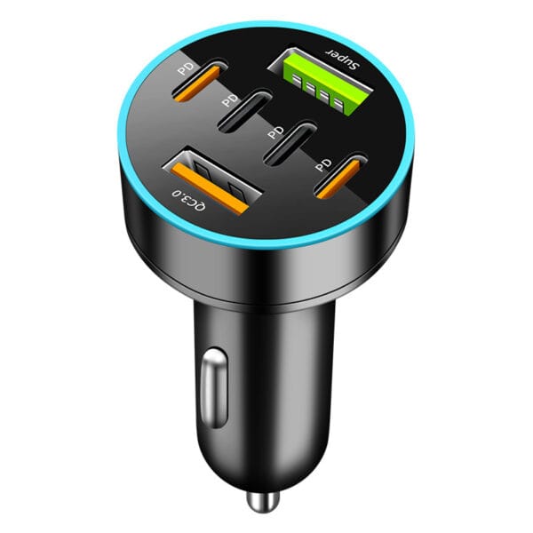 6-port car cigarette lighter - Image 2