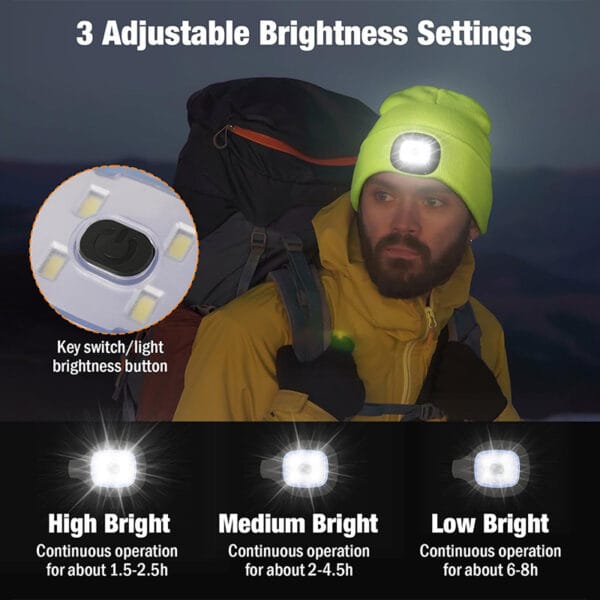 LED lighting Bluetooth hat - Image 2