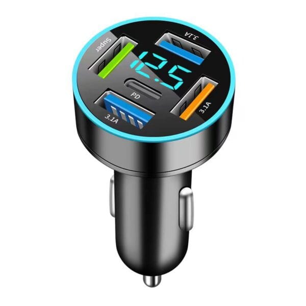 5-port car cigarette lighter - Image 2