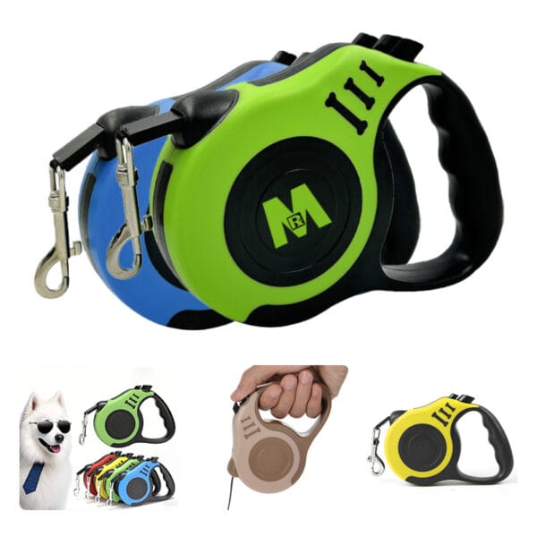 Automatic retractable dog leash