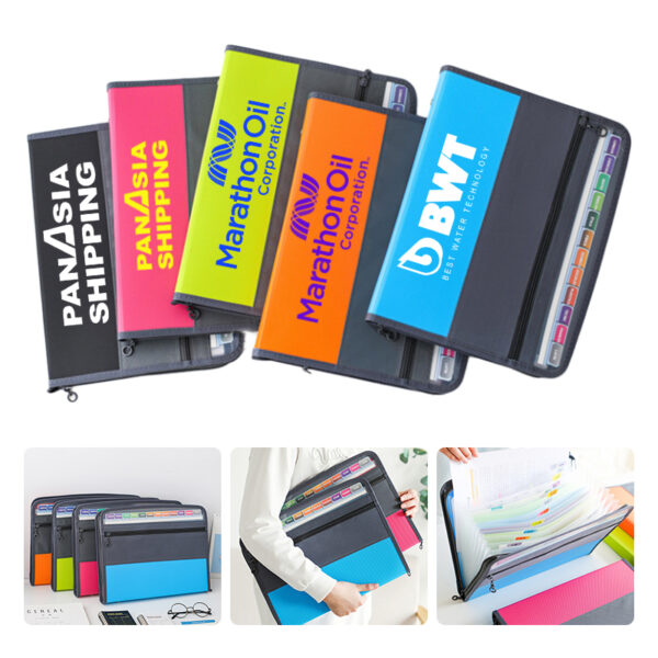 Zipper accordion bag