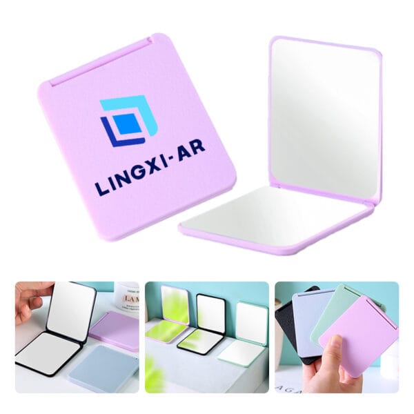 Folding double sided mirror